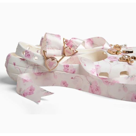 Love Shack Fancy x Crocs Womens Classic Ballet Flat with Straps Size 9 NWT - Picture 6 of 10